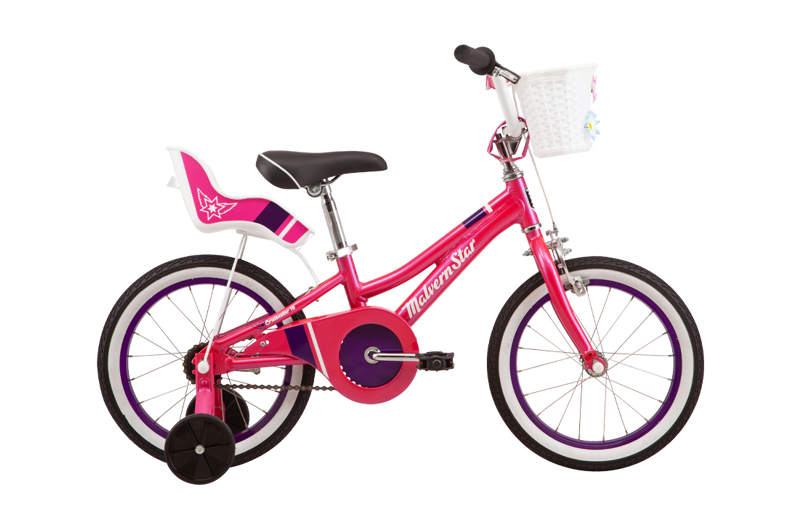 Malvern Star Cruisestar 16 Kids Bike In Hot Pink