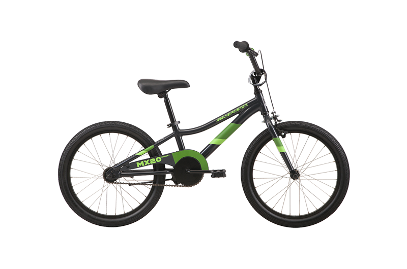 Malvern Star Mx20 Shorty Kids Bike In Black/Green