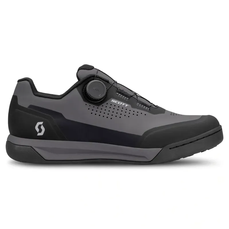 Scott MTB Volt Evo Flat BOA Shoes in Grey/Black-2