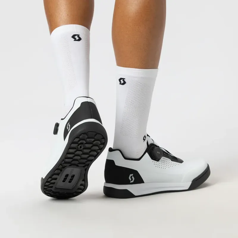 Scott MTB Volt Evo Clip BOA Shoes in White/Black-6