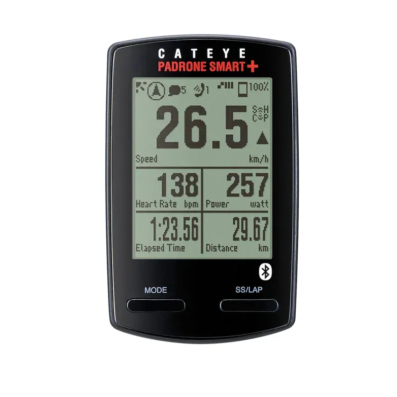Cateye Padrone Smart+ Bluetooth Computer In Black