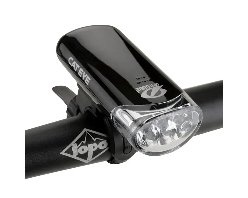 Cateye HL-EL135 + Omni 3 Headlight and Tail Light Set in Black-3