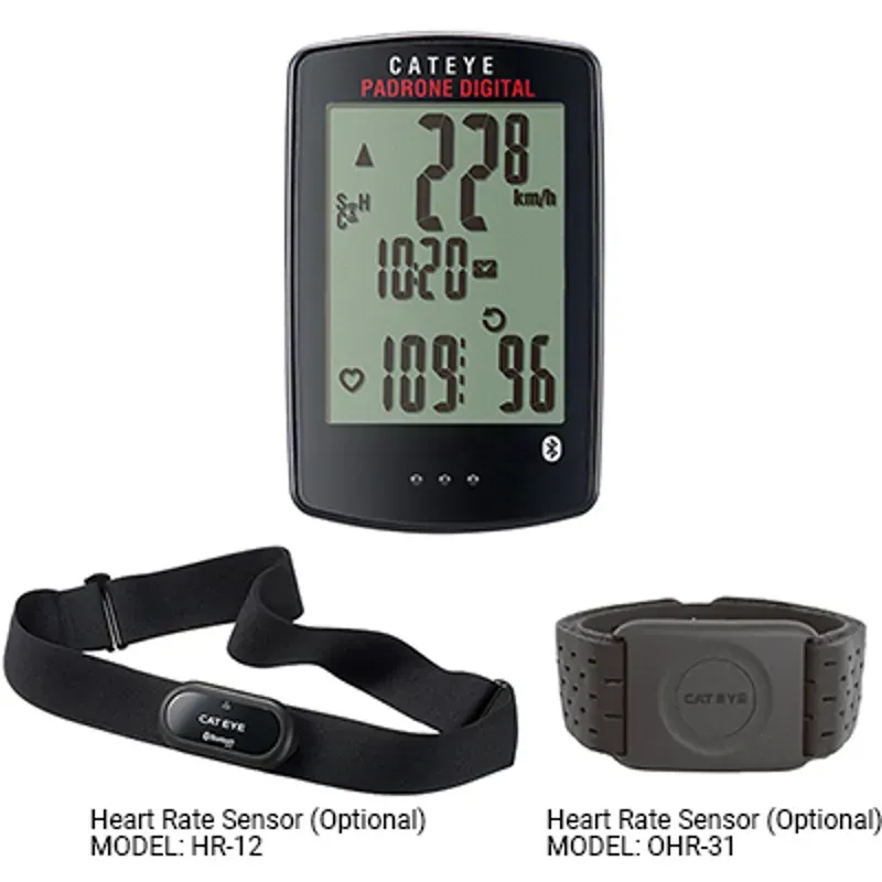 Cateye Padrone Digital Computer in Black-9