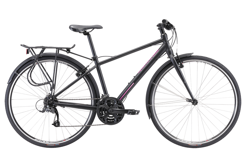 Malvern Star Sprint 2 Women'S Recreational Bike In Matt Black/Pink