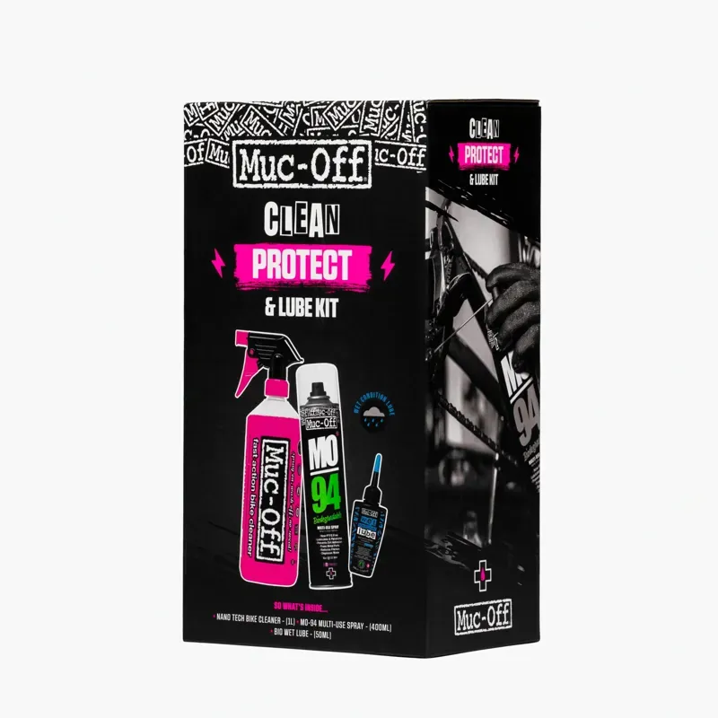 Muc-Off Bicycle Clean Protect and Lube Kit in Black