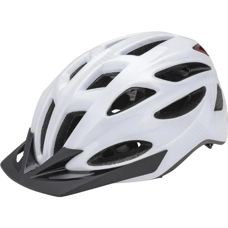 Diamondback Redback Helmet With Rear USB Light In White