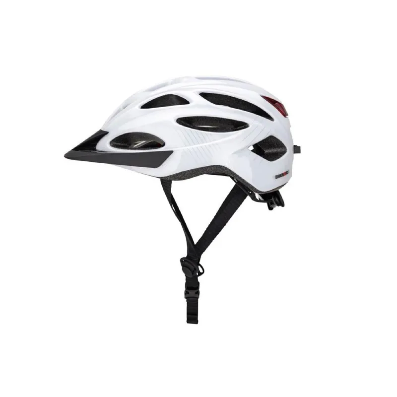 Diamondback Redback Helmet With Rear USB Light In White-1