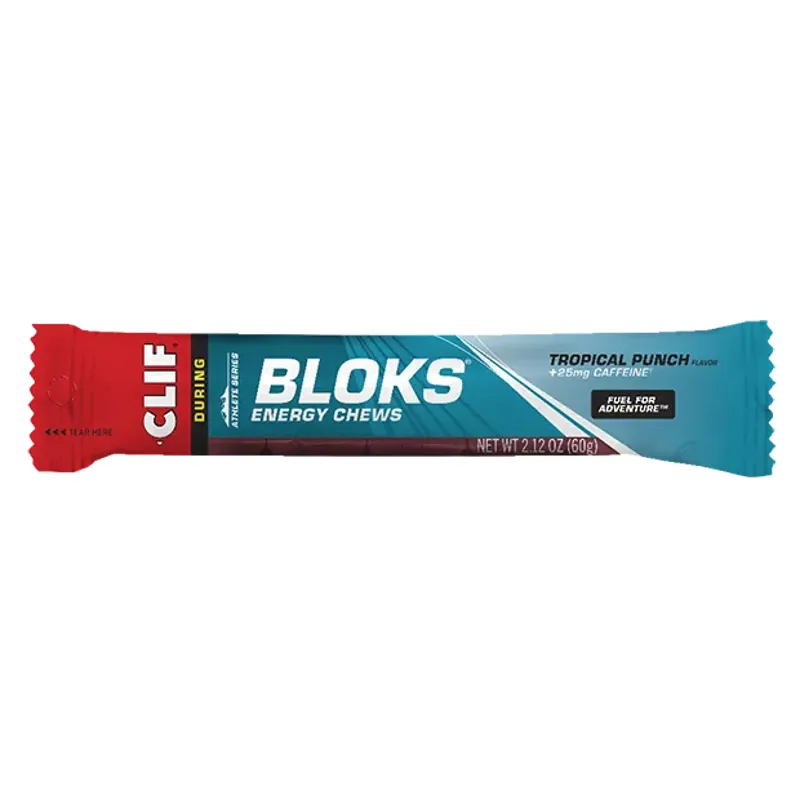 CLIF SHOT BLOKS ENERGY CHEWS TROPICAL PUNCH 