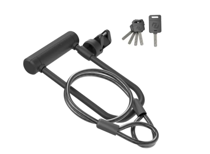 Scott Syncros Warfield 115x230mm U-Lock w/Cable in Black-1