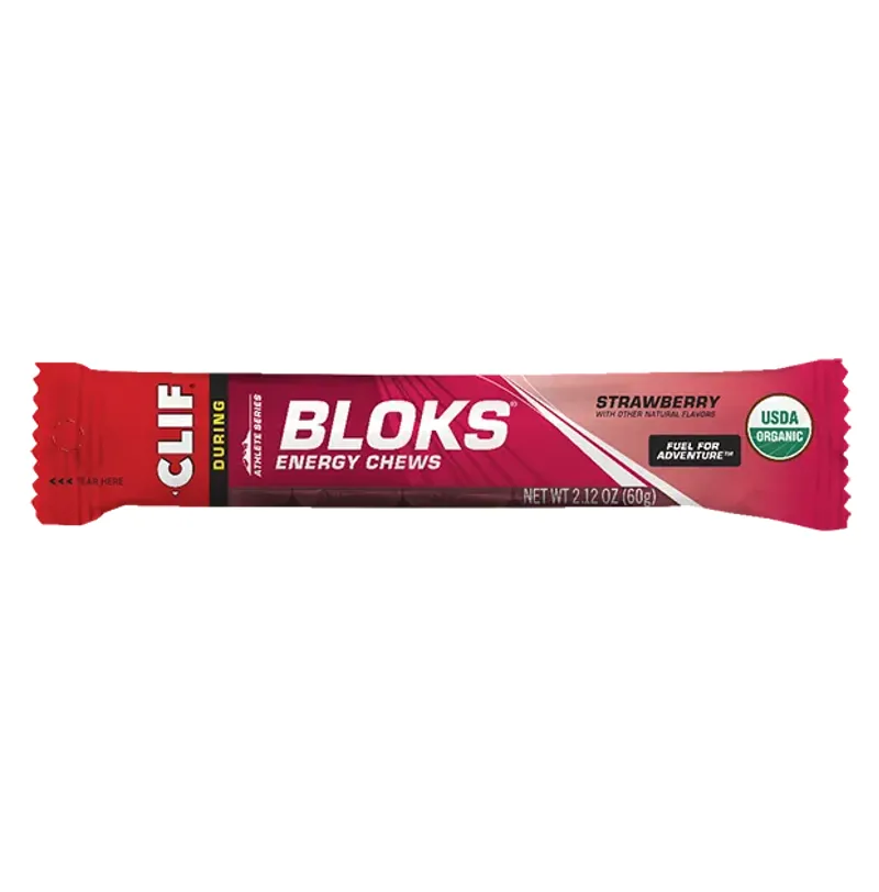 CLIF SHOT BLOKS ENERGY CHEWS STRAWBERRY