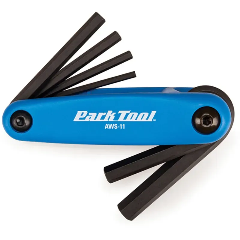Park Tool Aws-11 Fold-Up Hex Wrench Set In Blue