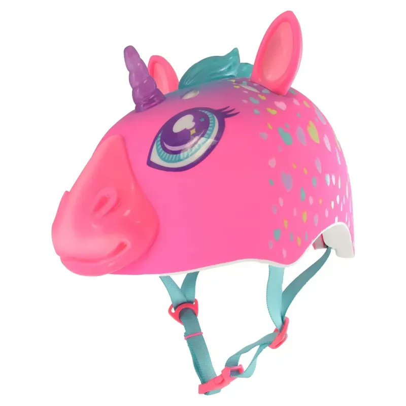 Raskullz Super Rainbow Corn Child Led Bike Helmet 50-54Cm In Pink